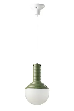 Solo Oggi Lampada a sospensione in ceramica con diffusore in vetro dal design moderno - 60W - IP20