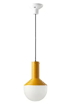 Affare Lampada a sospensione in ceramica con diffusore in vetro dal design moderno - 60W - IP20