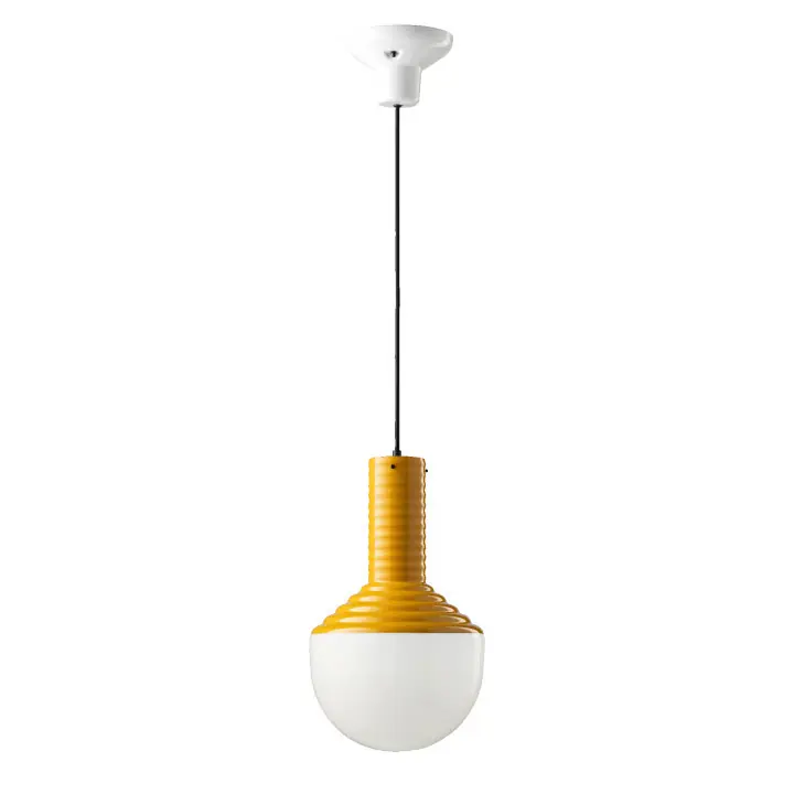 Affare Lampada a sospensione in ceramica con diffusore in vetro dal design moderno - 60W - IP20