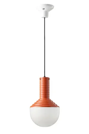Sconto Lampada a sospensione in ceramica con diffusore in vetro dal design moderno - 60W - IP20