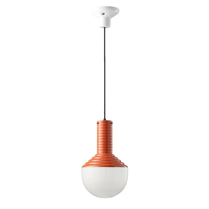 Sconto Lampada a sospensione in ceramica con diffusore in vetro dal design moderno - 60W - IP20