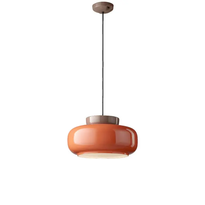 Lampada a sospensione moderna con diffusore largo in ceramica - 60W - IP20 Ultima Occasione