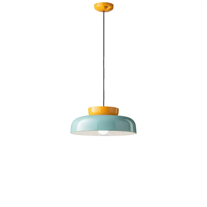Spedito Oggi Lampada a sospensione dal design moderno con diffusore largo in ceramica - 60W - IP20