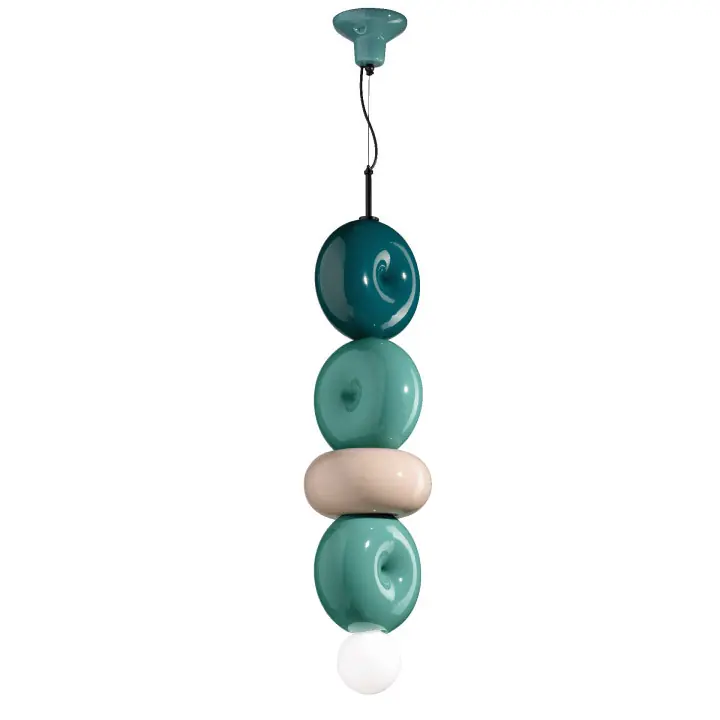 Pagamento Sicuro Lampada a sospensione grande in ceramica dal design moderno ed elegante - 60W - IP20