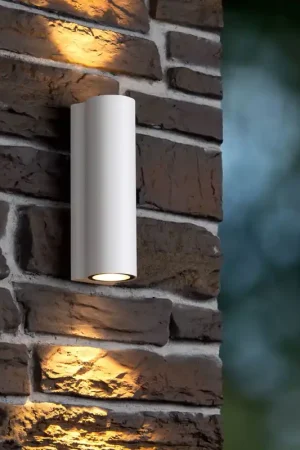 Applique da parete per esterni con doppio LED e struttura in alluminio - 6W - Lumen 568x2 - 2700k Luce Calda - IP54 Soddisfatti O Rimborsati