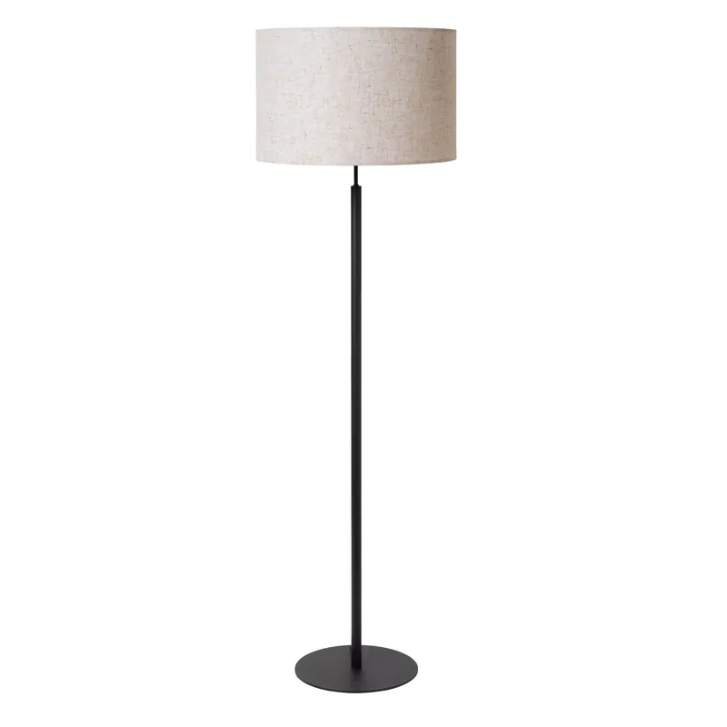 Lampada da terra con struttura in metallo e diffusore ovale in tessuto - 40W - IP20 Consegna Rapida
