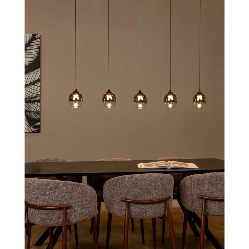 Soddisfatti O Rimborsati Lampada a sospensione moderna con 5 LED dimmerabili lineari - 6W - Lumen 500x5 - 3000k Luce Calda - IP20
