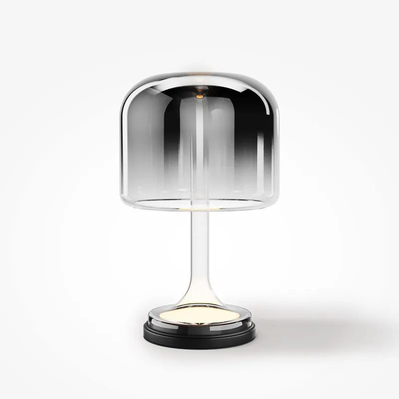 Compra Online Lampada da tavolo con base e diffusore in vetro con led dimmerabile - 18W - Lumen 820 - 3000k Luce Calda - IP20