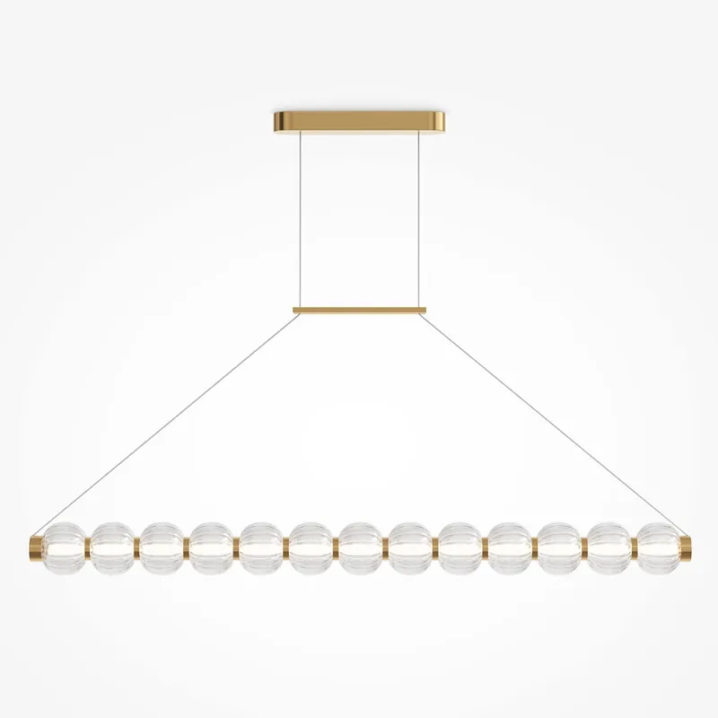 Pagamento Sicuro Lampada a sospensione moderna con diffusore lineare a led - 22W - Lumen 1050 - 3000k Luce Calda - IP20