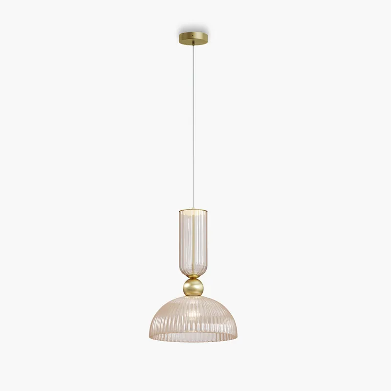 Lampada a sospensione a LED struttura in metallo e diffusore in vetro - 60W - Lumen 510 - 2700k Luce Calda - IP20 Ultime Pezzi