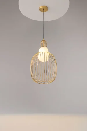 A Buon Prezzo Lampada a sospensione con struttura in metallo moderna e diffusore in vetro - 40W - IP20