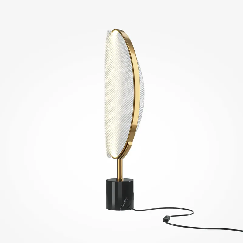 Lampada da tavolo in metallo dal design moderno con diffusore a led dimmerabile - 15W - Lumen 870 - 3000k Luce Calda - IP20 Più Venduto