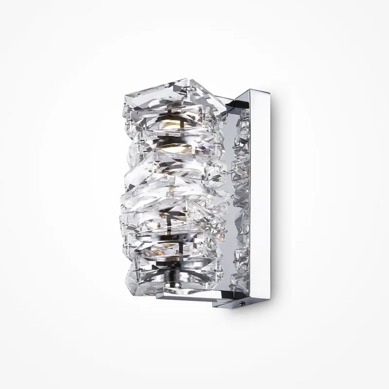 Prezzo Scontato Applique da parete a LED in metallo e diffusore in vetro dal design elegante - 6W - Lumen 300 - 3000k Luce Calda - IP 20