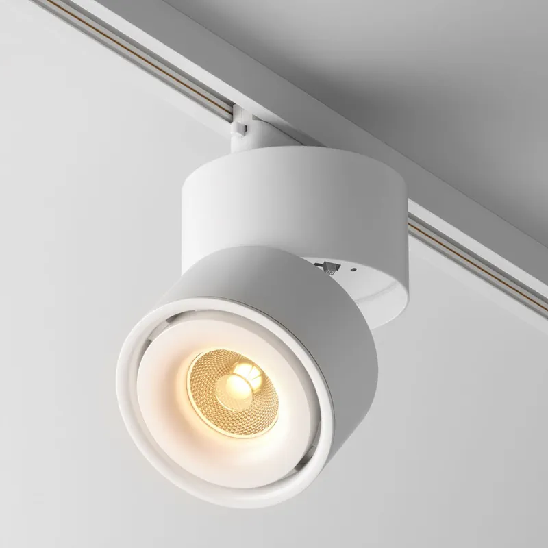 Faretto moderno in alluminio con LED per sistema binario monofase - 15W - Lumen 1207 - 3000k Luce Calda - IP20 Promo Stagionale