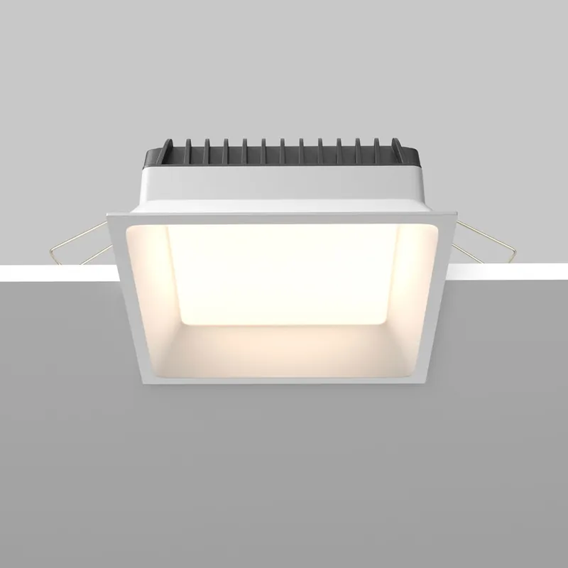 Ultime Pezzi Faretto da incasso quadrato in alluminio con diffusore a led design moderno - 18W - 3000k-4000k-6000k - IP44