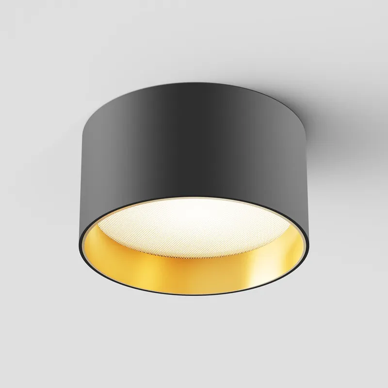 Faretto da soffitto in alluminio con diffusore a led dal design moderno - 12W - Lumen 890 - 3000k Luce Calda - IP20 Professionale