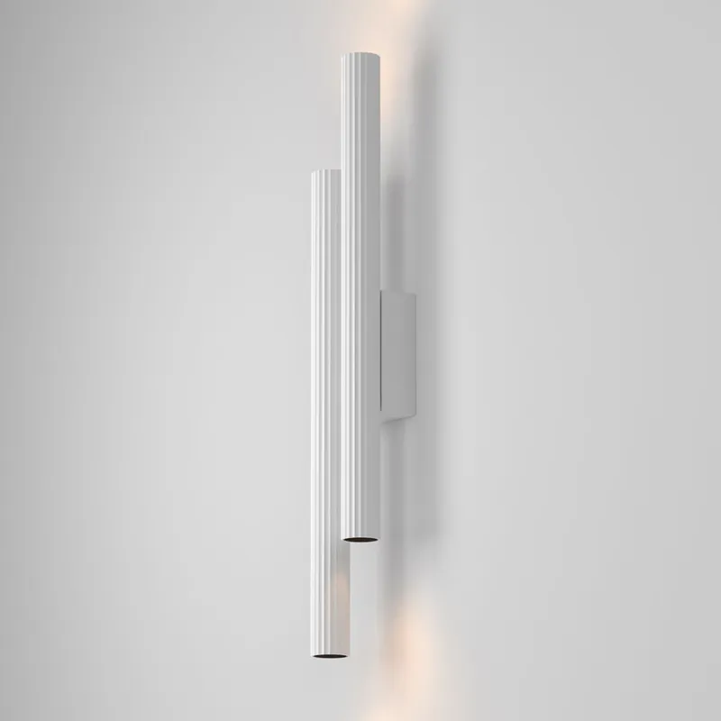 Economico Applique da parete in alluminio con doppio diffuosre a led dal design moderno - 24W - Lumen 1620 - 2700k Luce Calda - IP20