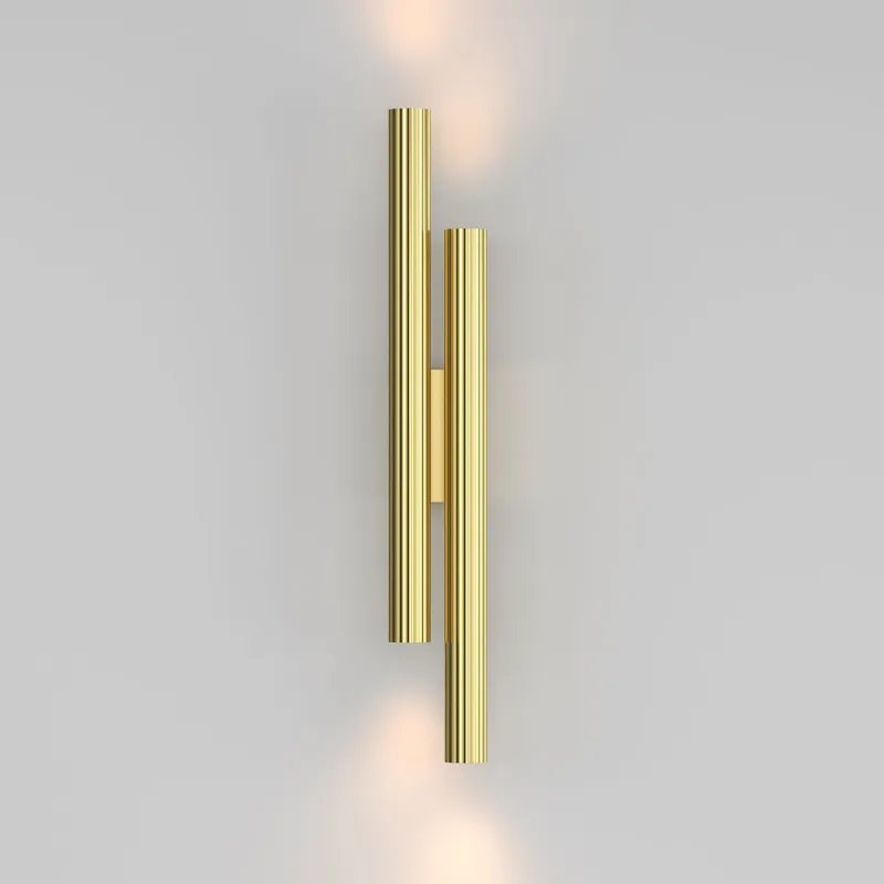 Applique da parete in alluminio con doppio diffuosre a led dal design moderno - 24W - Lumen 1620 - 2700k Luce Calda - IP20 Soddisfatti O Rimborsati