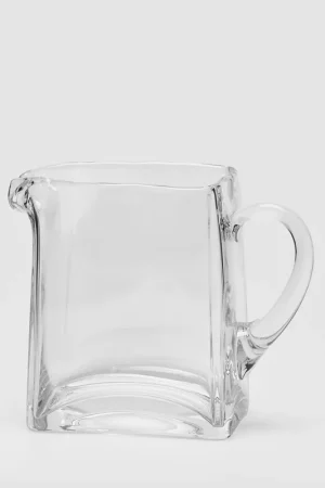 Caraffa quadrata con manico in vetro Reso Gratuito