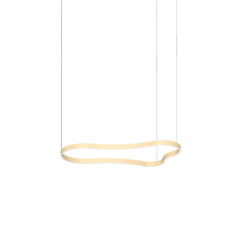 Lampada a sospensione LED media con struttura in alluminio dal design moderno - 45W - Lumen 6350 - 3000k Luce Calda - IP20 Sconto