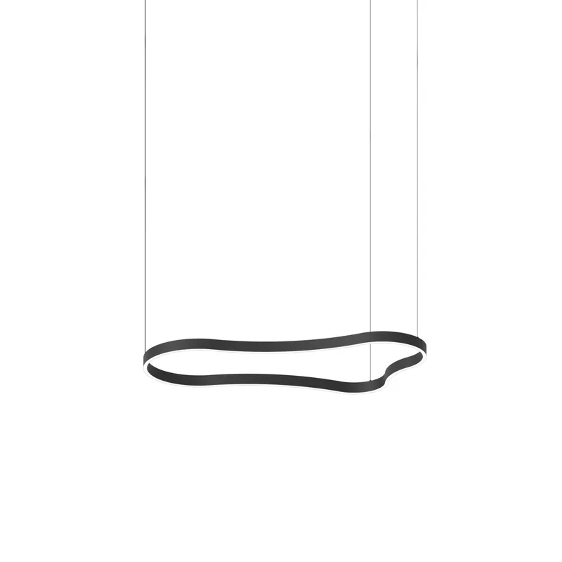 Prezzo Di Fabbrica Lampada a sospensione LED media con struttura in alluminio dal design moderno - 45W - Lumen 6350 - 3000k Luce Calda - IP20