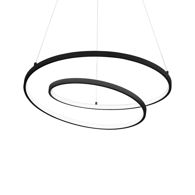 Compra Oggi Stesso Lampada a sospensione grande con diffusore a LED dal design moderno - 52W - Lumen 6100 - 3000k Luce Calda - IP20