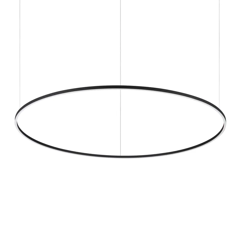 Lampada a sospensione con diffusore rotondo a led D.150 - 83W - Lumen 8750 - 3000k Luce Calda - IP200 Ultime Pezzi