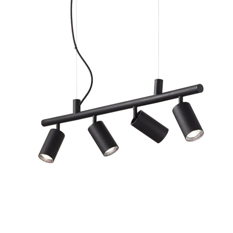 Lampada a sospensione piccola con 4 faretti orientabili - 28W - IP20 Ultimissimo Modello