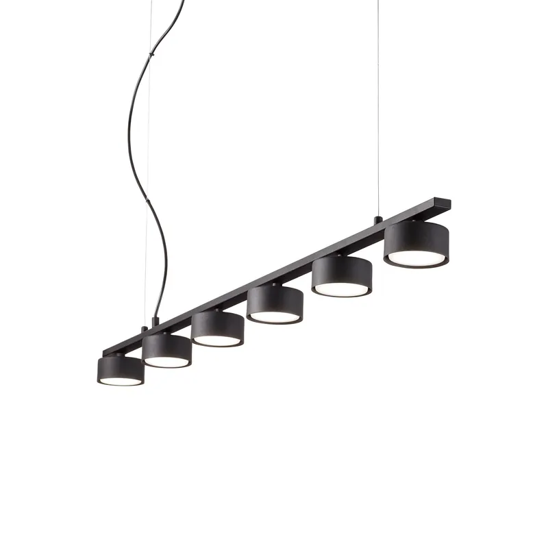 A Buon Prezzo Lampada a sospensione lineare grande con 6 diffusori dal design moderno - 9W - IP20