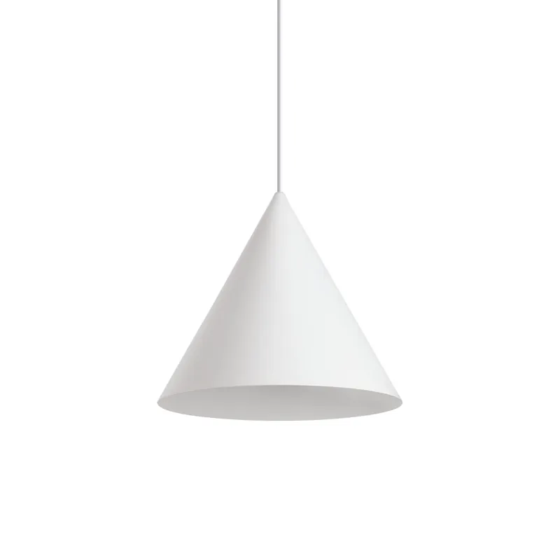 Lampada a sospenione moderna grande con diffusore in metallo verniciato - 60W - IP20 Occasione