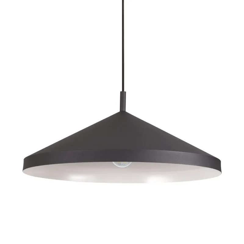 Professionale Lampada a sospensione moderna con diffusore in metallo grande - 60W - IP20