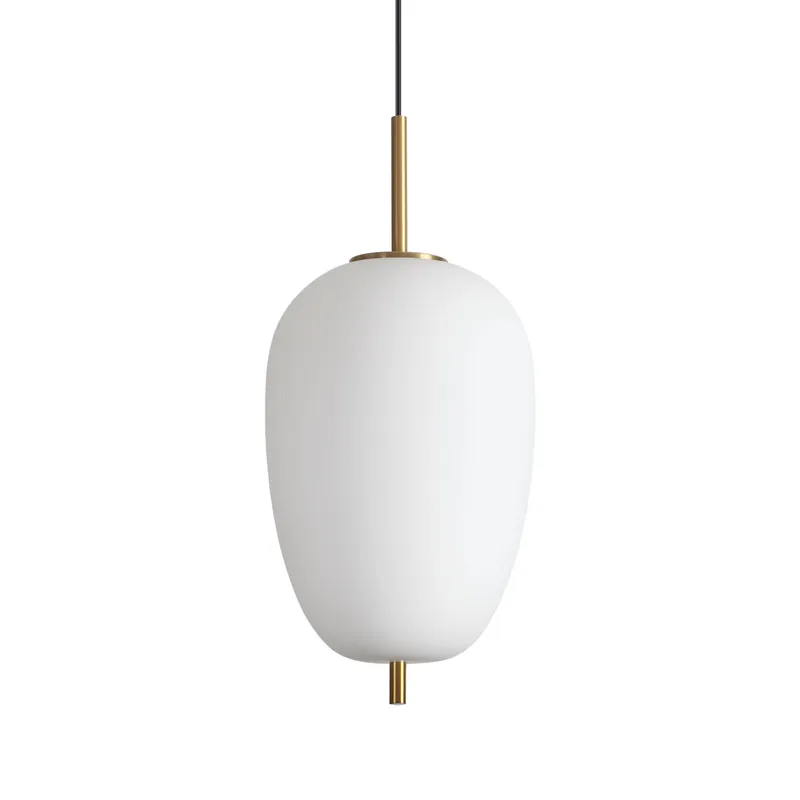 Must-Have Lampada a sospensione a LED media in metallo con diffusore in vetro - 20W - Lumen 2050 - 3000k Luce Calda - IP20