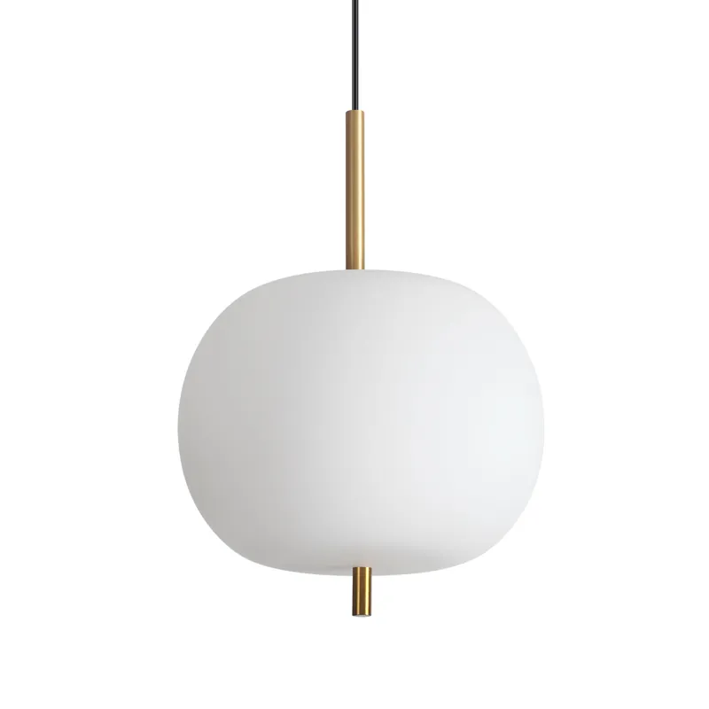 Lampada a sospensione a LED grande in metallo con diffusore in vetro - 20W - Lumen 1950 - 3000k Luce Calda - IP20 Solo Oggi