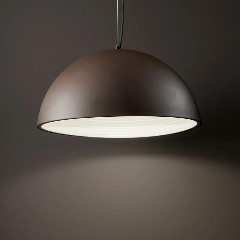 Spedito Oggi Lampada a sospensione con diffusore medio in metallo dal design moderno - 60W - IP20