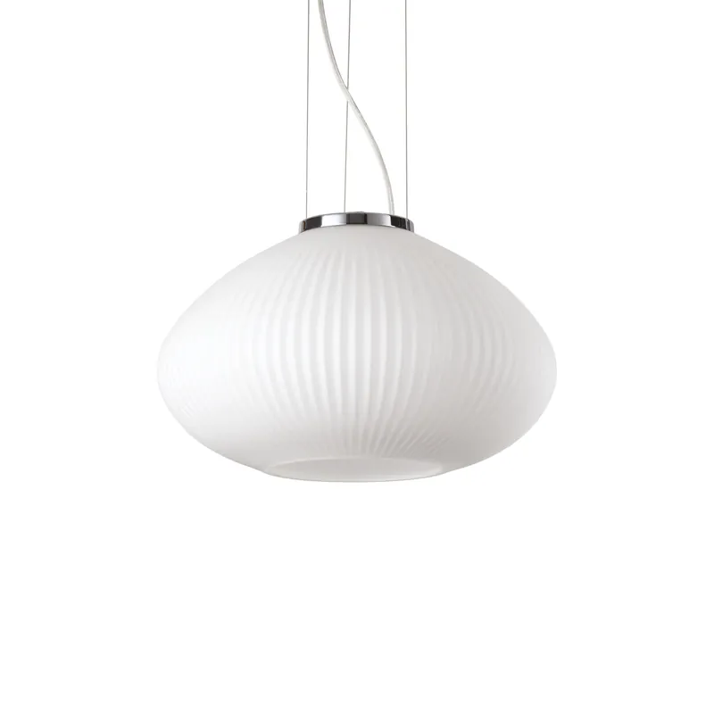 Prezzo Di Fabbrica Lampada a sospensione in metallo placato e diffusore in vetro - 60W - IP20