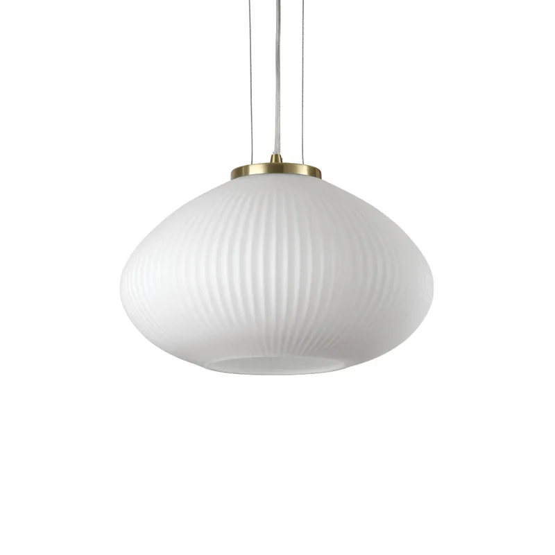 Lampada a sospensione in metallo placato e diffusore in vetro - 60W - IP20 Solo Oggi