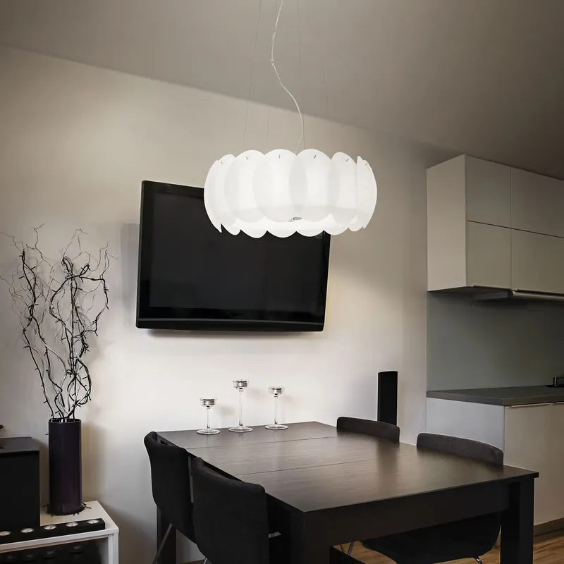 Promozione Esclusiva Lampada a sospensione moderna con diffusore in lastre di vetro - 60W - IP20