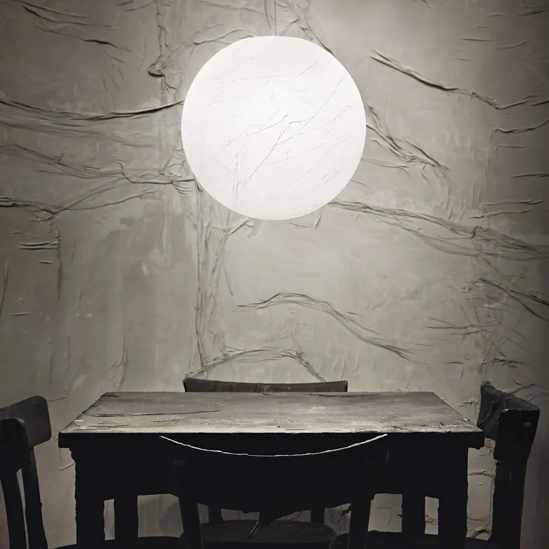 Spedizione Espresso Lampada a sospensione in metallo bianco con diffusore in policarbonato piccolo - 25W - IP20