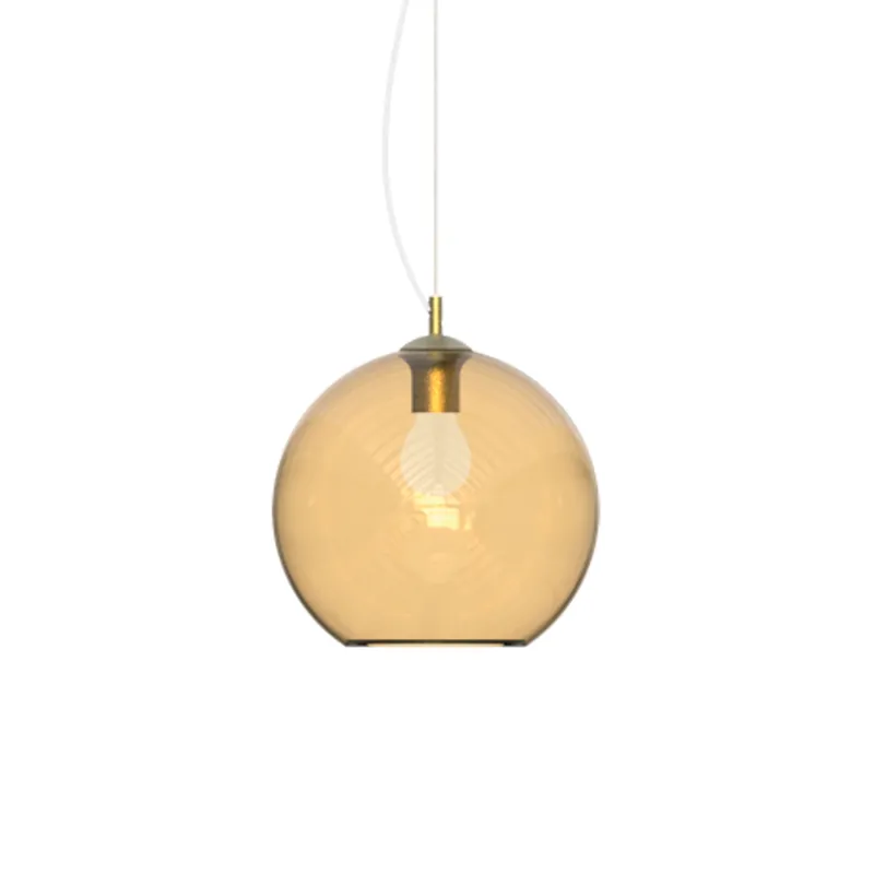 Lampada a sospensione di design in metallo con diffusore in vetro grande - 42W - IP20 Sconto