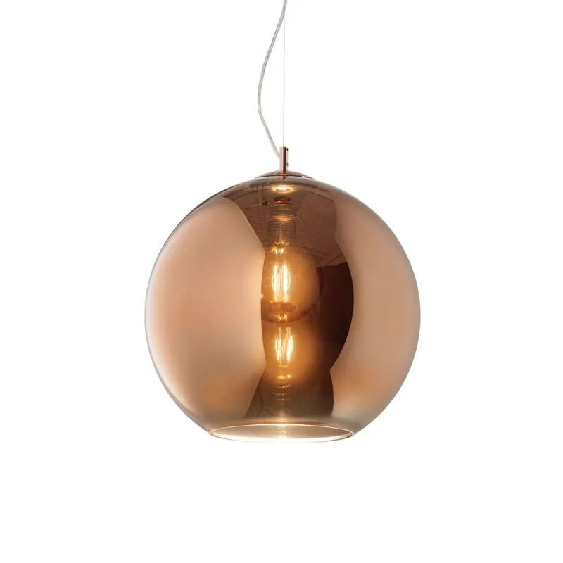 Lampada a sospensione di design in metallo con diffusore in vetro grande - 42W - IP20 Prezzo Basso
