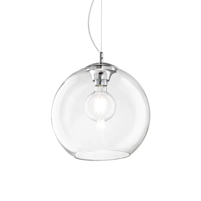 Compra Oggi Stesso Lampada a sospensione di design in metallo con diffusore in vetro grande - 42W - IP20
