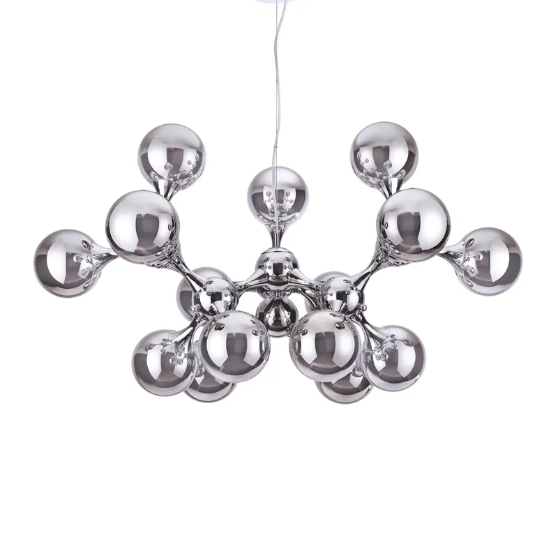 Consegna Rapida Lampada a sospensione moderna in metallo con 15 diffusori in vetro acidato - 28W - IP20