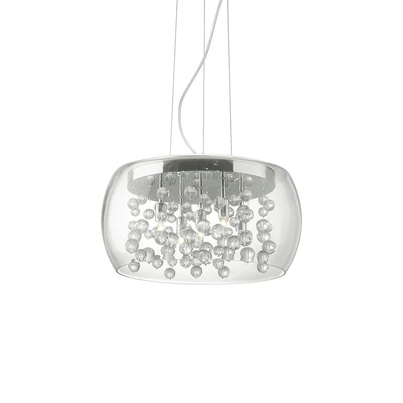 Acquista Ora Lampada a sospensione piccola con diffusore in vetro con sfere in vetro pendenti - 40W - IP20