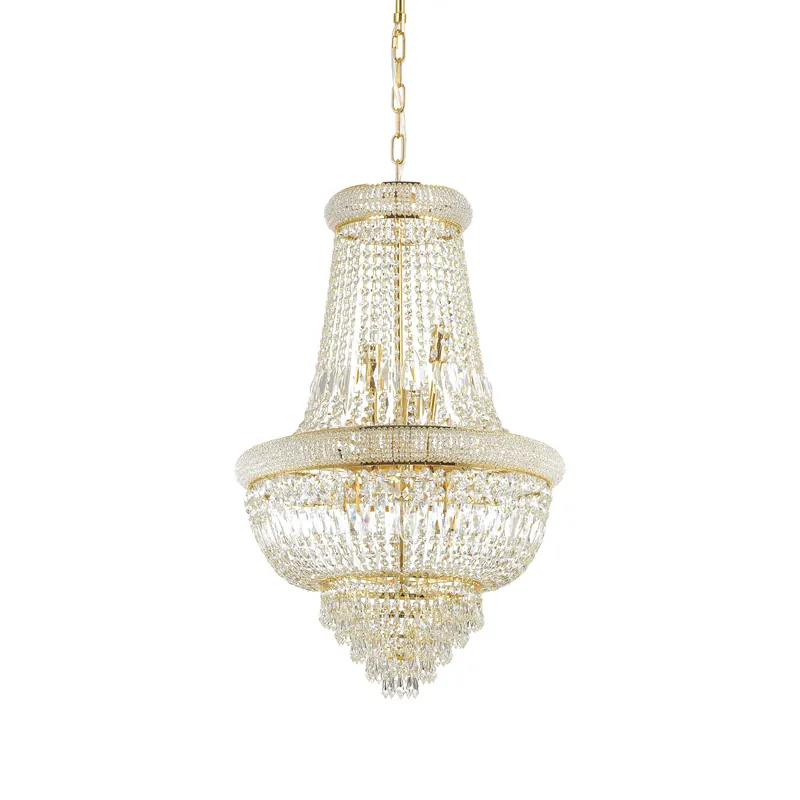 Lampadario classico con struttura in metallo e elementi in cristallo - 28W - IP20 Solo Oggi