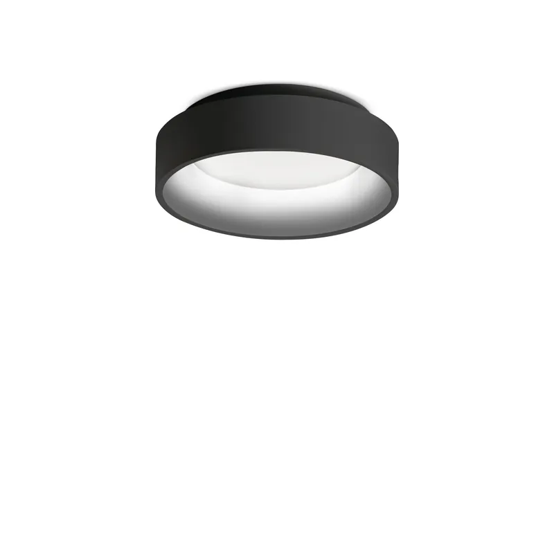 Plafoniera a led mini con struttura in metallo e diffusore rotondo - 21W - Lumen 2750 - 3000k Luce Calda - IP20 Saldi