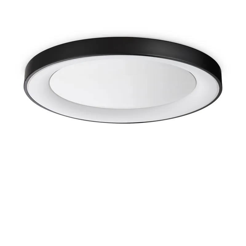 Plafoniera grande a led con struttura in metallo riflettente rotonda - 29W - Lumen 2650 - 3000k Luce Calda - IP20 Direttamente Dal Produttore