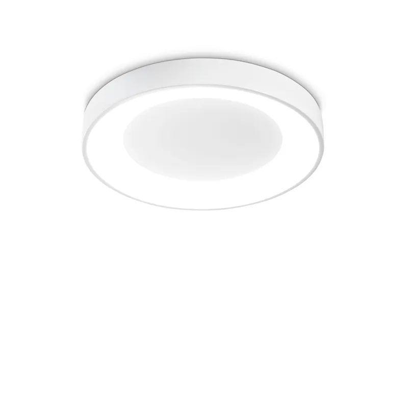 Plafoniera piccola a led con struttura in metallo riflettente rotonda - 20W - Lumen 1850 - 3000k Luce Calda - IP20 Miglior Prezzo