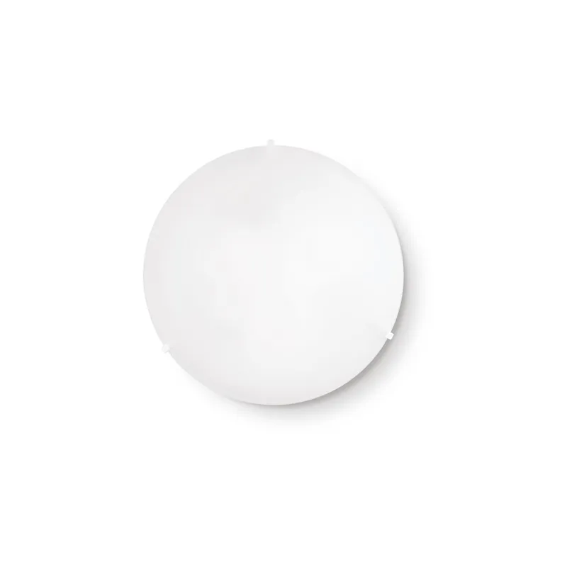 Offerta Speciale Plafoniera media con diffusore in vetro sabbiato rotondo e ganci in metallo - 60W - IP20