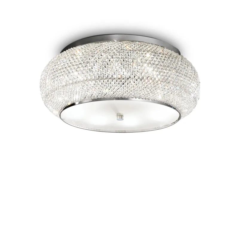 Professionale Plafoniera media struttura in metallo e diffusore in perle di cristallo - 40W - IP20