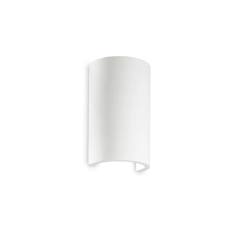 Applique rotonda con base in metallo e struttura in gesso - 40W - IP20 A Buon Prezzo